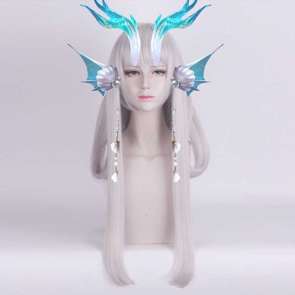 

master shengda king xishi fmvp youlong qingying cosplay wig, Black