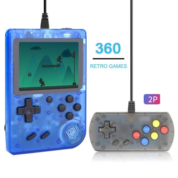 

new upgrade rs-6a with store 360 games retro portable mini handheld game console 8-bit 3.0 inch color lcd game player for gift