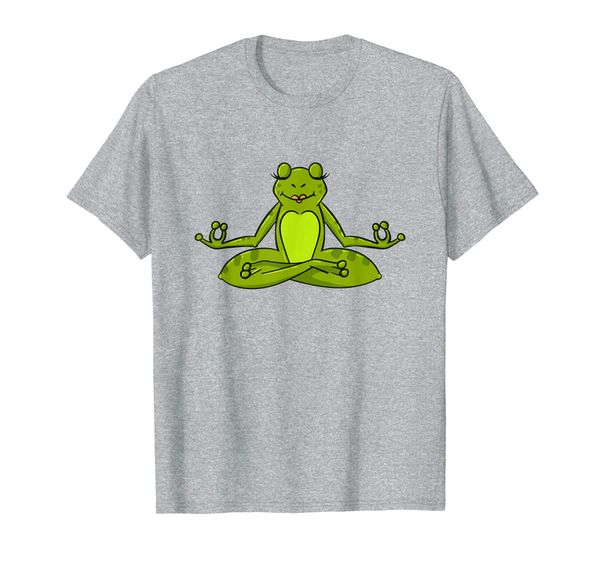 

Meditation Frog Graphic T-Shirt Animals Yoga Fitness Lover, Mainly pictures