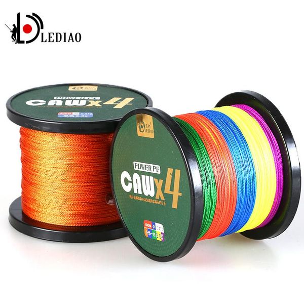 

lediao 4/8 strands braided fishing line 150m 500m multifilament pe fishing line braid wire smooth carp 10-120lb