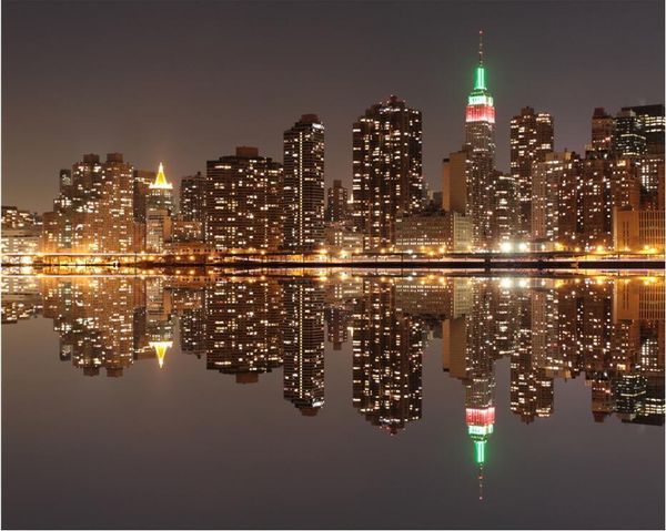 

wallpapers cjsir custom 3d wallpaper fresco of any size bustling city lights bright night living room bedroom background decors