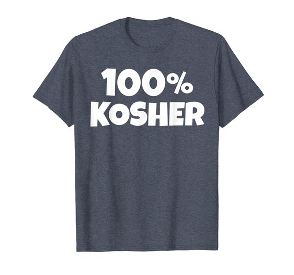 

100% kosher funny joke jewish hebrew hanukkah t-shirt, White;black