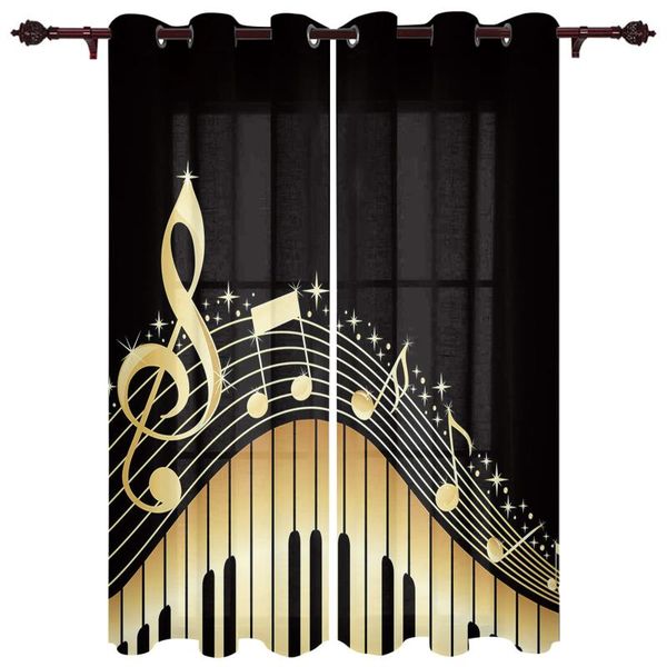 

exquisite home luxury curtains piano keys note living room dining room bedroom l exquisite translucent curtains