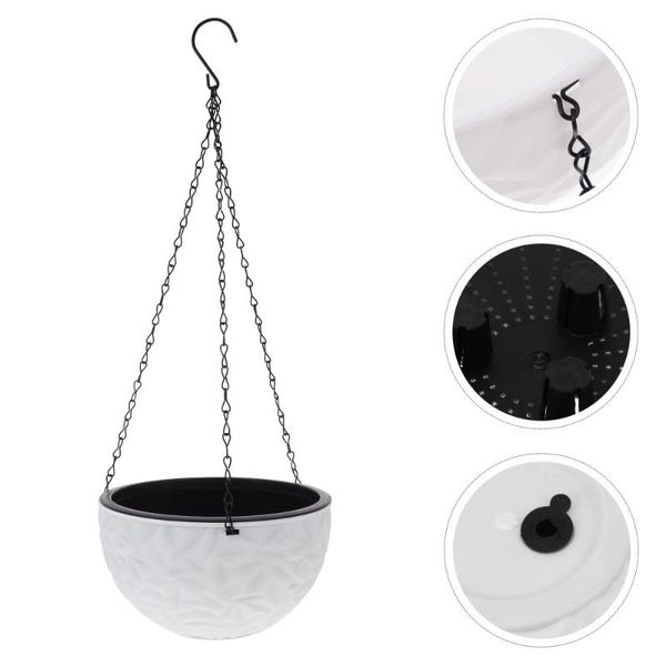 

planters & pots 1pc hanging flowerpot adornment suspension green plant storage pot