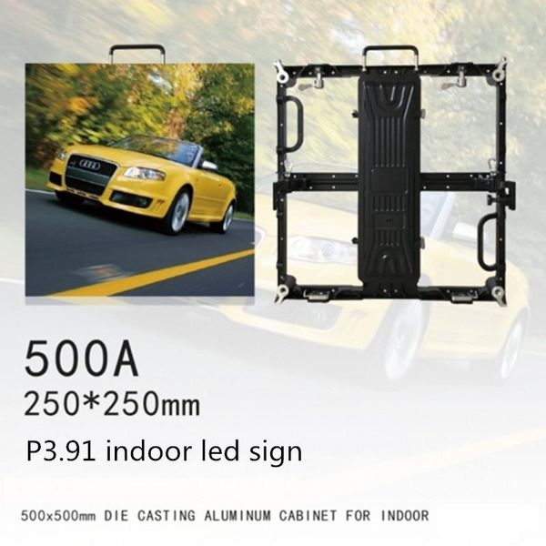 

display p3.91 business indoor led wall screen 500x500mm mounted hanging type