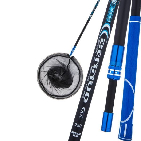 

carbon fiber telescoping foldable landing net 3.0/2.5/2.1m retractable fishing net pole folding landing for fishing