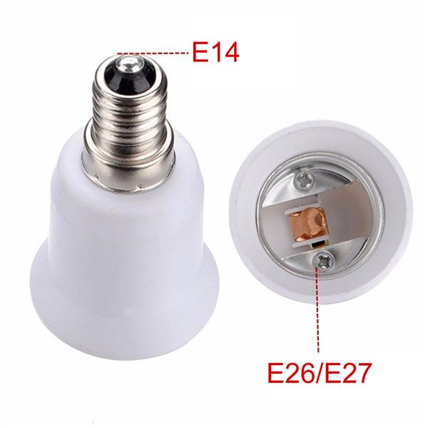 

2021 new 5/10 pces e14 e27 bulb base adapter e12 for e26 and 27 converter ae20