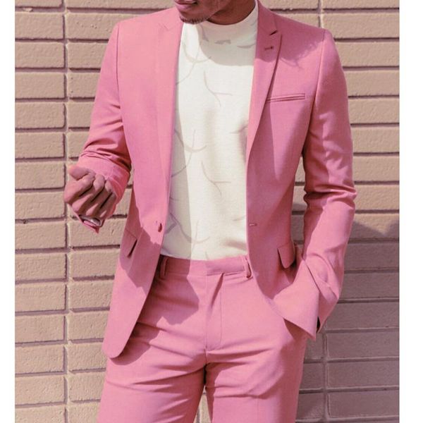 

men's suits & blazers custom fashion handsome solid color men suit slim fit groomsmen tuxedo for cute boy wedding beach party 2 prc (ja, White;black