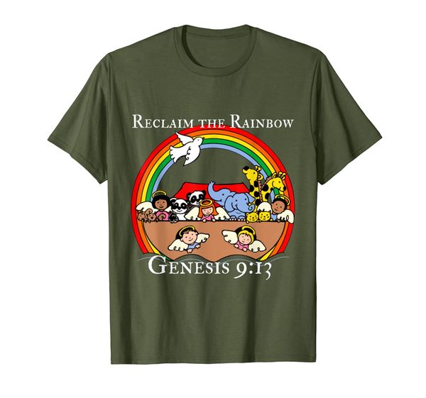 

Reclaim the Rainbow Genesis 9:13 Noah' Ark Christian Shirt, Mainly pictures