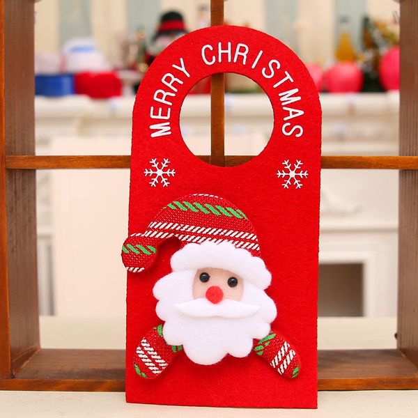 Feliz Natal porta pendurando ornamento de pingente decoração de natal para casa hotel porta presente xmas presente de ano novo decoração DBC VT1069