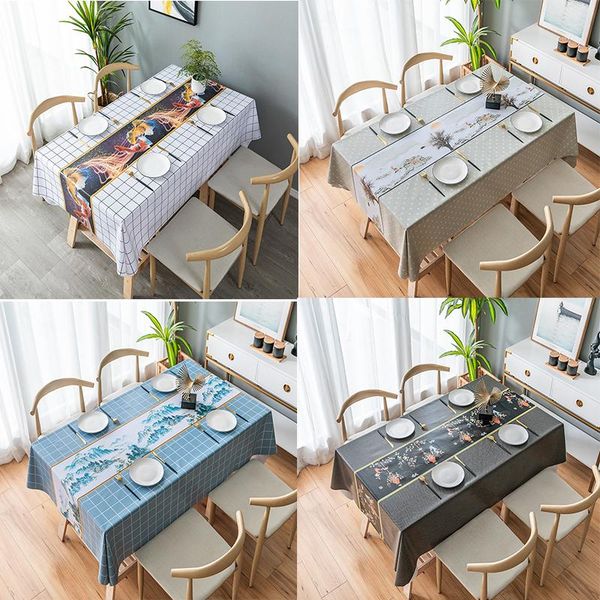 

table cloth pvc rectangular tablecloth for living room plastic oilcloth and waterproof coffee cover dining decor