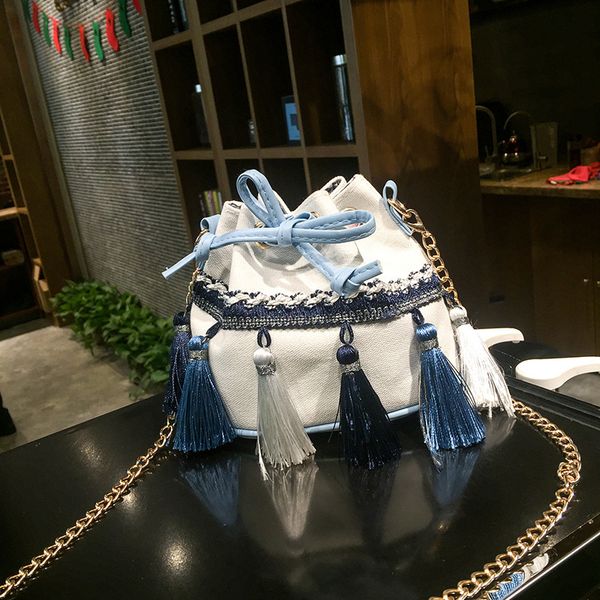 

new handbags 2021 national romantic su bucket mini chain drawstring single shoulder messenger bag women's factory direct sale