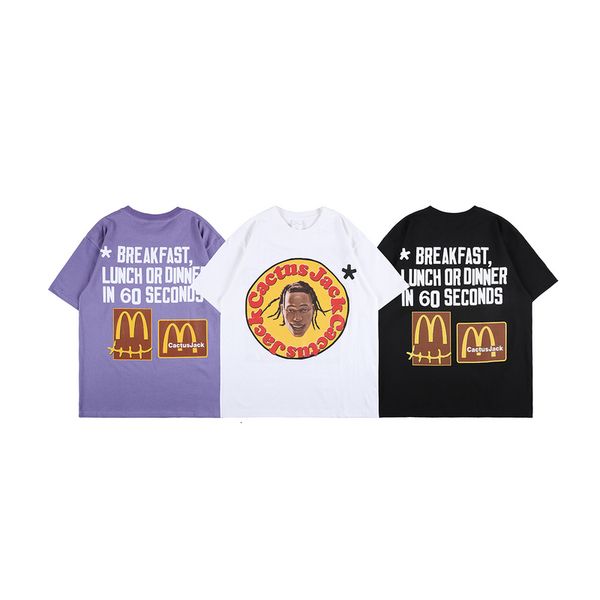 

men's t-shirts travis scott men's and women's t-shirts, casual, hip hop, cotton, 100%, 2021, White;black