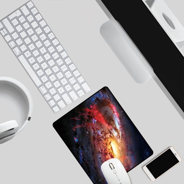

mouse pads & wrist rests space mini computer mousepad smooth pad deskmat small size gaming lock edge pc desk padmouse