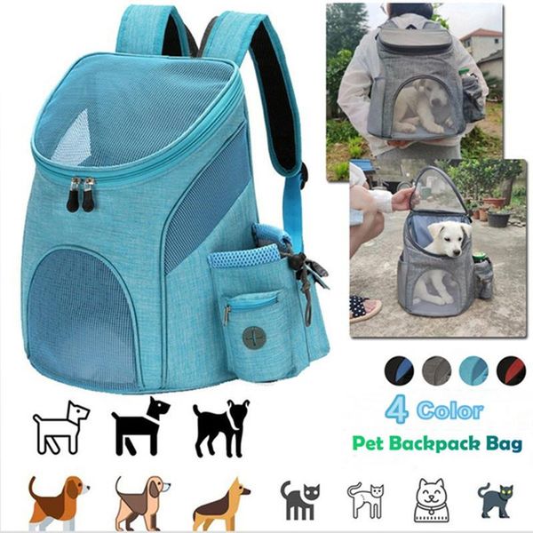 

backpack pet carrier mesh dog bag breathable foldable large capacity cat carrying portable outdoor travel