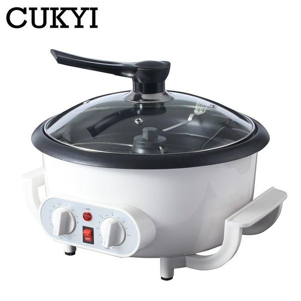 

cukyi electric coffee bean roaster peanut baking tools popcorn roasting machine grain dryer non-stick coating 110v/220v