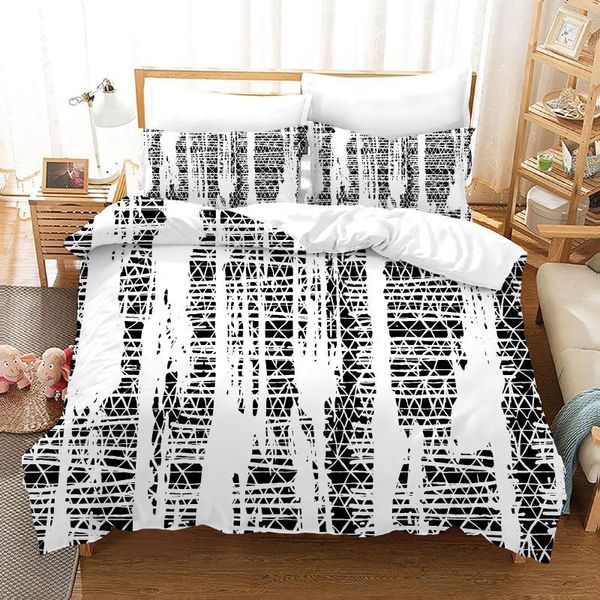 

bedding sets tie dye fashion duvet cover set luxury 3d printing 3pcs quilt single double  king size home textiles