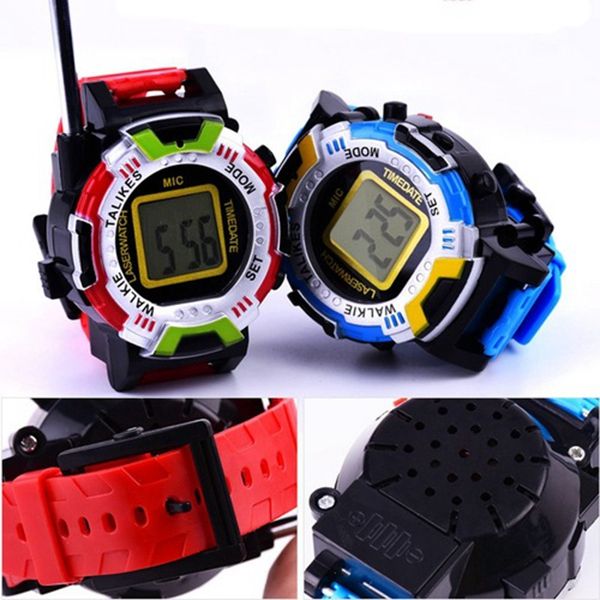 Kinder Handgelenk Walkie Talkies Spielzeug Kinder Familie Outdoor Wearable Watch Short Range 2 Way Radio 2 stücke