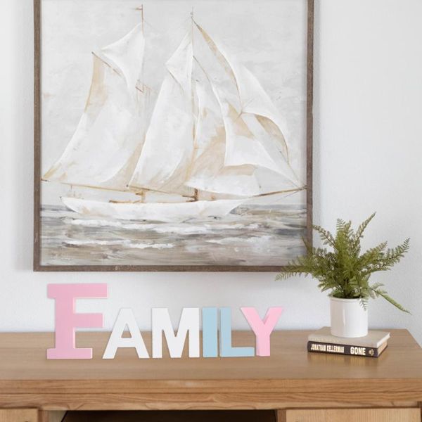 

novelty items 1 set wooden decor letter table sign practical word portable