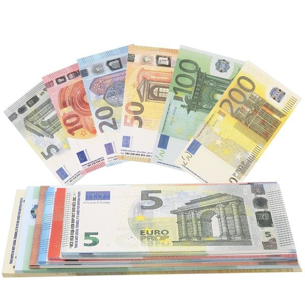 

wholesale prop toy copy money faux billet 10 50 100 euro fake banknotes dollar
