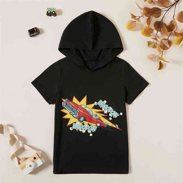 Sommer 1 Stück Kid Boy Kurzarm-Baumwoll-Avantgarde-Auto-T-Shirt 210528