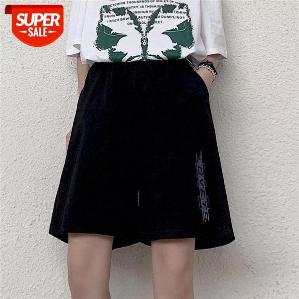 

wide leg pants women summer black high waisted trousers straight casual streetwear pant solid knee length plus size clothing #f401, Black;white