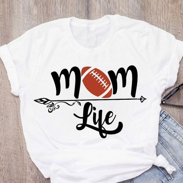 

mother life harajuku female t-shirt leopard arrow blessing mother short sleeve ladies graphic letter printed t-shirt, White