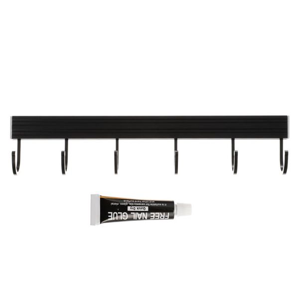 

hooks & rails 1 set aluminum wall racks bathroom towels home room row hook