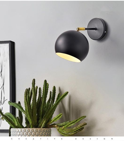 

wall lamp 2021 european style nordic loft designer lighting round shape home deco luminaria lampara pared