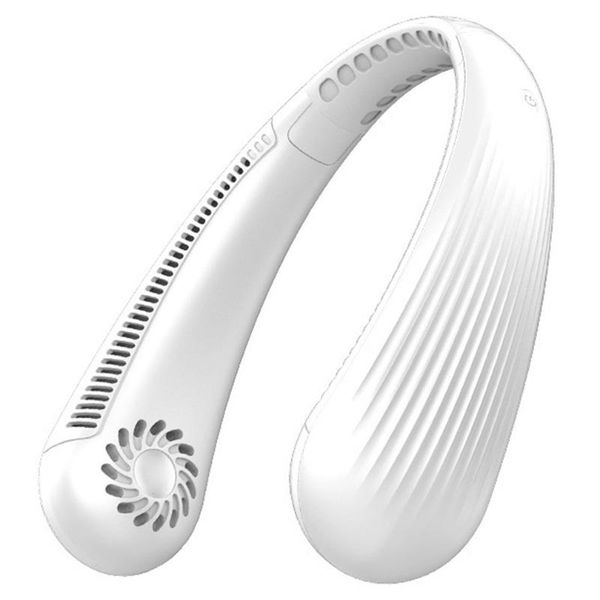 

electric fans portable neck fan hands personal mini bladeless usb rechargeable 2000mah hang wearable leafless