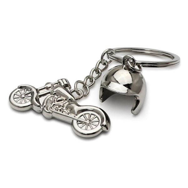 

keychains smart car key holder for styling accessories motorcycle helmet rings motor keychain metal motocross, Silver