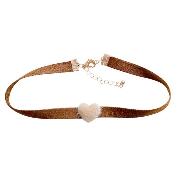 

pom pom choker adjustable creative ribbon choker necklace for women velvet goth jewelry birthday party gift, Golden;silver