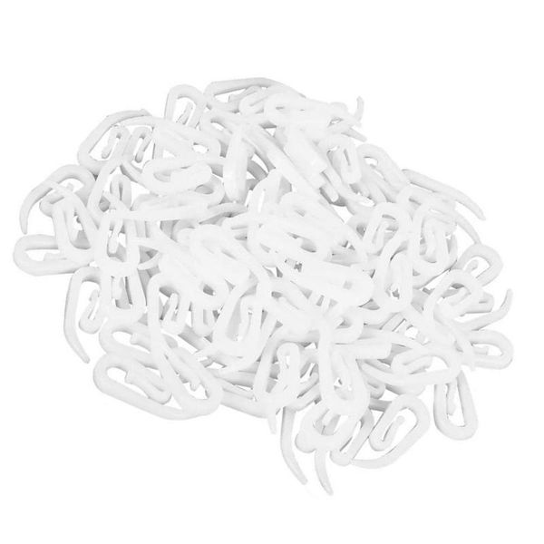 

hooks & rails 100pcs curtain hanging ring window hanger white plastic hook for car home rod shower