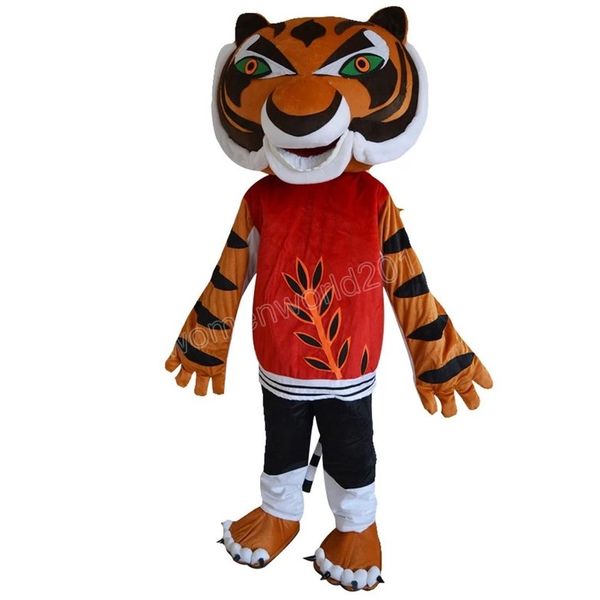 Halloween grande tigre mascote traje de alta qualidade personalizar desenhos animados anime tema caráter unisex adultos outfit natal carnaval fantasia vestido