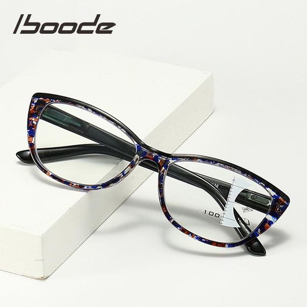 

reading glasses iboode fashion anti blue rays men women progressive multifocal eyeglasses for presbyopia +1.0 to +3.5