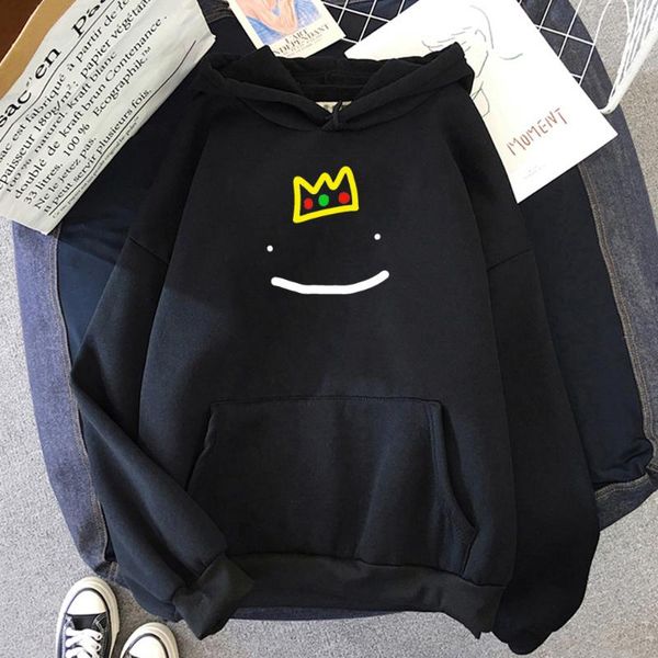 

men's hoodies & sweatshirts autumn winter hoodie anime fleece women men casual long sleeve crewneck larg size sweatshirt streetwear sud, Black