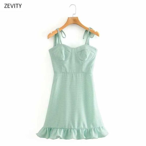 

zevity women vintage slash neck printing hem pleat ruffles sling dress female side zipper vestido chic party dresses ds3977 210603, Black;gray