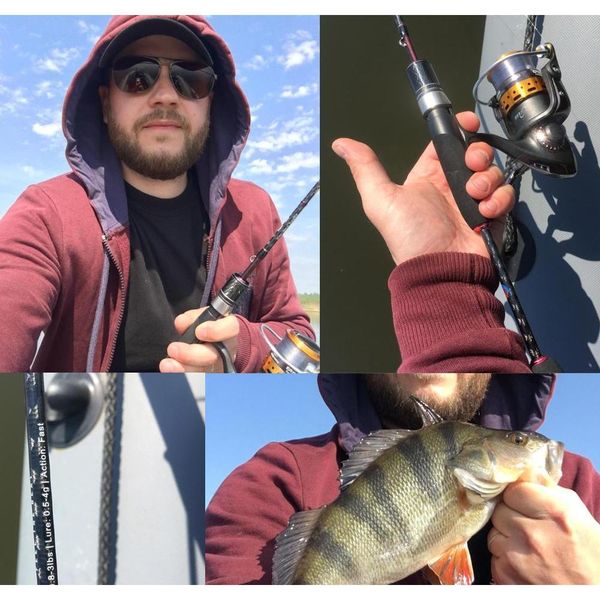 

rosewood new trout fishing set casting rod & reel combo (2 piece), 6' length, ultra light, travel ultraligh jlluxn sport77777