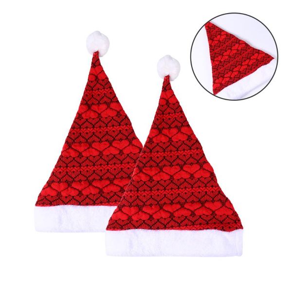 

christmas decorations 2 pcs hat plush decorative knitting