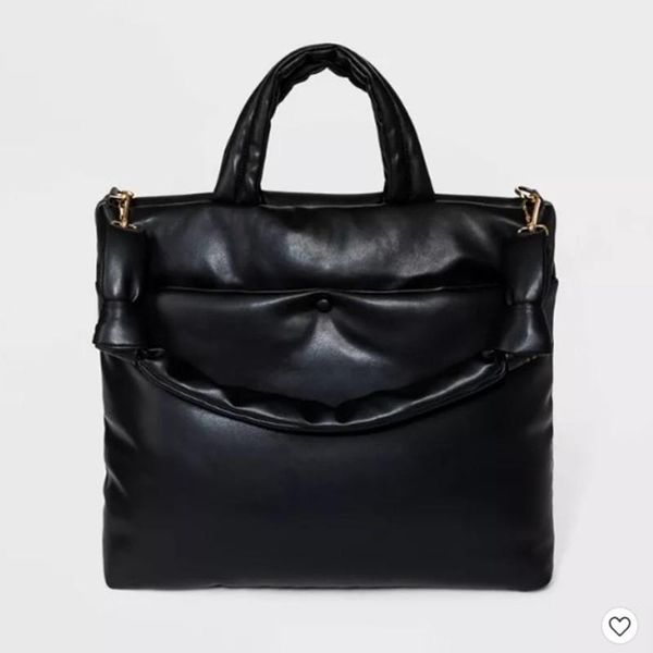 

evening bags 2021 autumn and winter pu space cotton bag air handbag down waterproof messenger