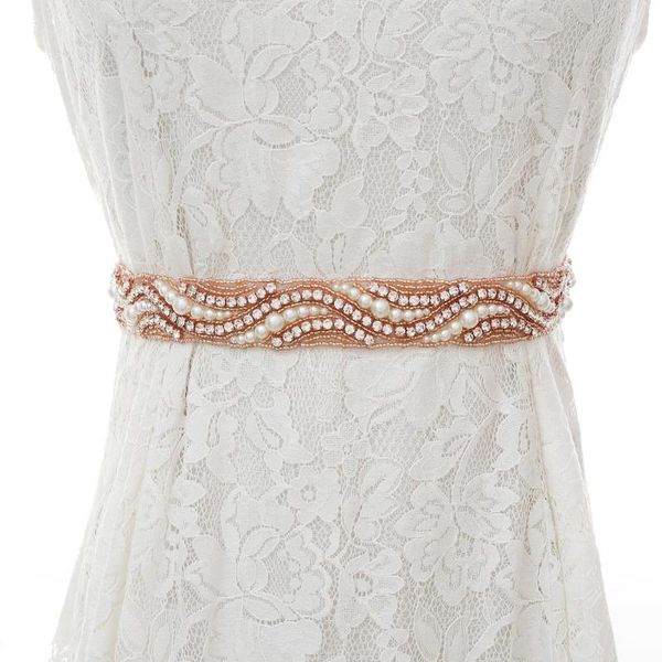 

wedding sashes sesthfar rose gold diamond bridal belt crystal sash rhinestones for dresses, White