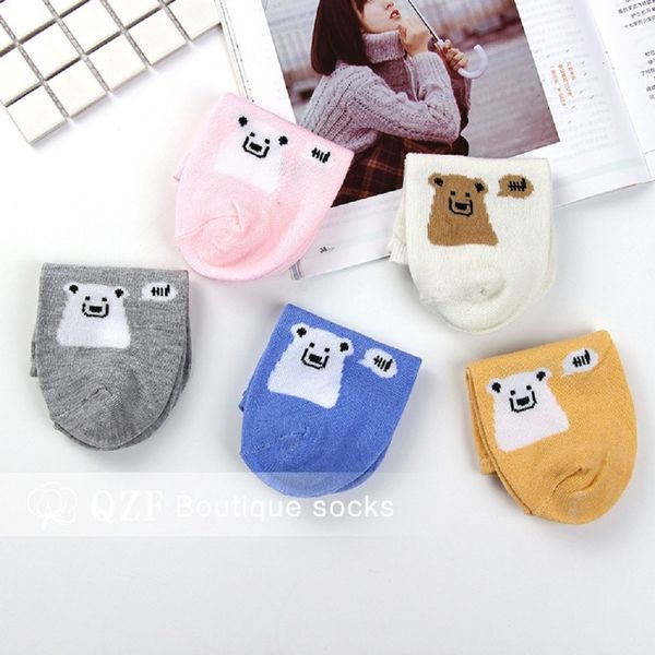 

polar ice bear women girls new cartoon ladies short socks, Black;white