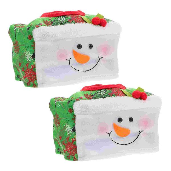 

tissue boxes & napkins 2pcs creative design storage bags christmas deskdecor