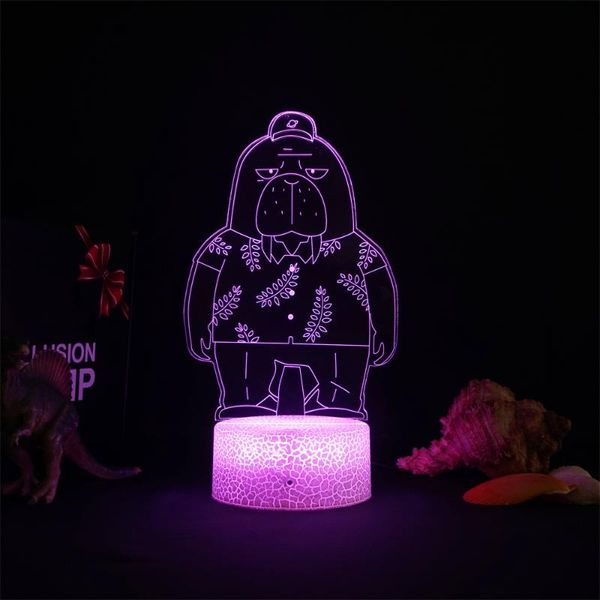 

night lights anime ot shiho ichimura lamp manga odd taxi 3d light led for child bedroom decor birthday gift room table