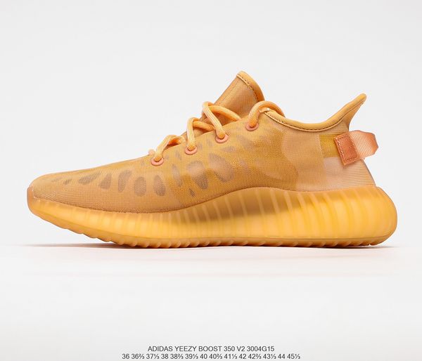 

kanye running basketball shoes translucent breathing net sand air orange black israel sports coach shoes size 36-45