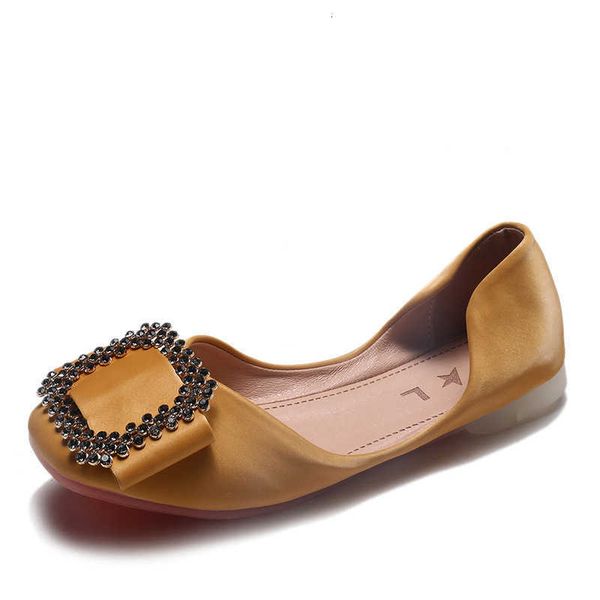 

dress shoes ladies flats spring foldable summer tips strass toe slide in moccasins women casual jv3p, Black