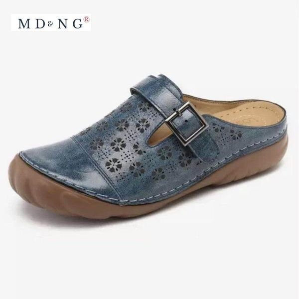 

sandals mdng 2021 rome women wedges buckle ladies slippers casual comfortable shoes femme sandles flat, Black