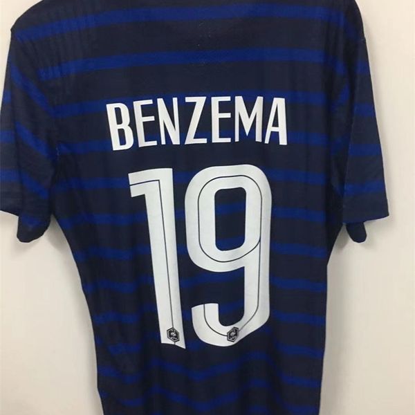 

2021 france jersey no.10 mbape no.19 benzema home and away children's football suit, Black;white
