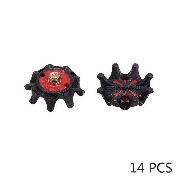 

golf training aids 14pcs/lot spikes pins turn fast twist shoe durable replacement set ultra thin cleats shoes parts