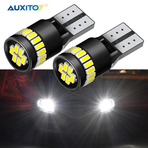 

emergency lights auxito 2pcs t10 w5w led canbus no error 194 168 bulb auto lamp 3014 24smd car interior 6000k white red yellow 12v dc